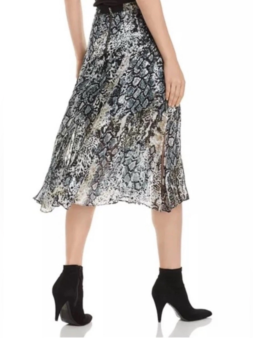 Alice And Olivia Athena Animal Print Midi Skirt Nwt Size 2 — image 3 of 8